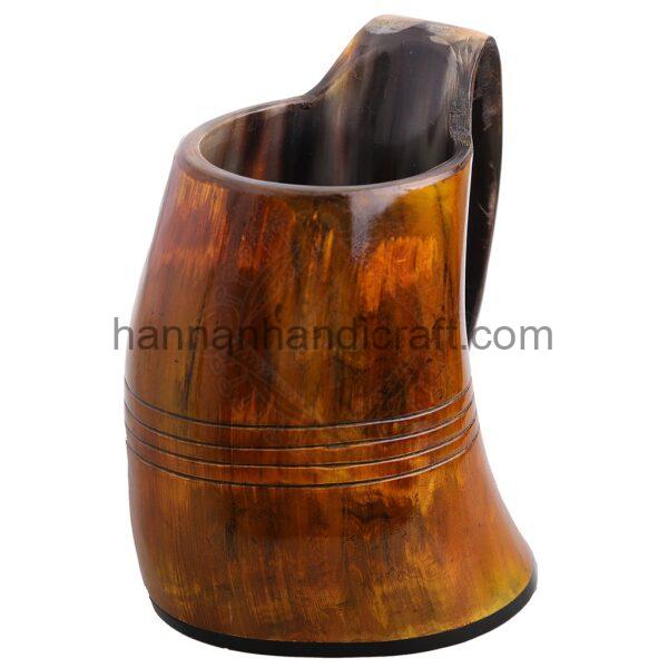 Fire Burn Authentic Food Safe Viking Horn Mug | Horn Mug - Image 3