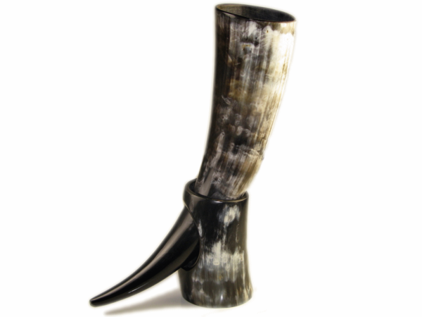 Viking Drinking Horn With Horn Stand - Image 5