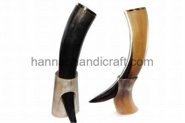 Viking Drinking Horn With Horn Stand - Image 6