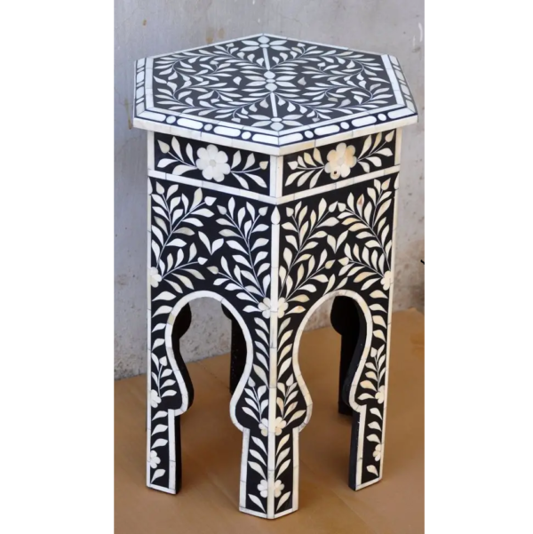 Bone Inlay console table - Image 4